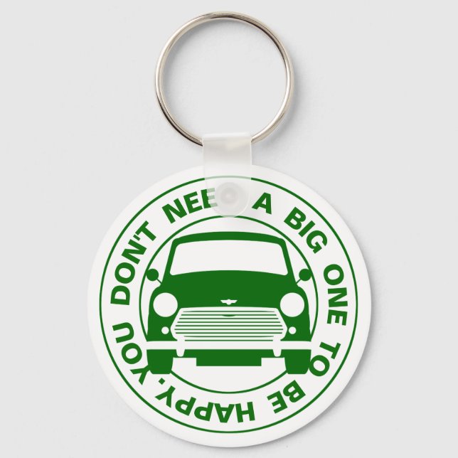 Classic Austin Mini car keyring (Front)
