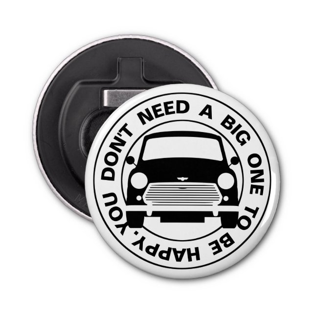 Classic Austin Mini Cooper car Bottle Opener (Front)