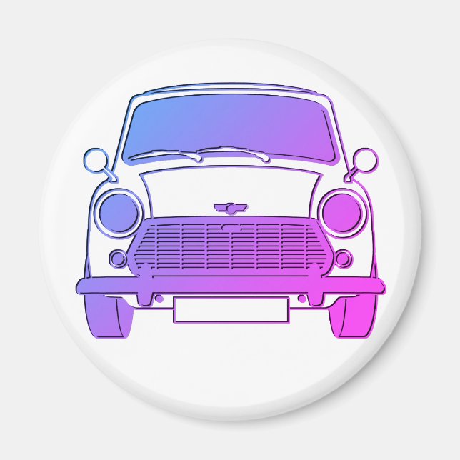 Classic Austin Mini Cooper car Magnet (Front)