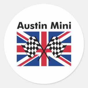 Classic Austin Mini Round Sticker