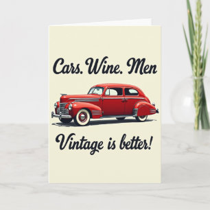 Classic Auto Birthday Card