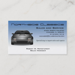 Classic Auto Sales and Repair Business Card