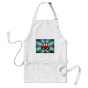 Classic Automobile Art Retro Automotive Print Standard Apron