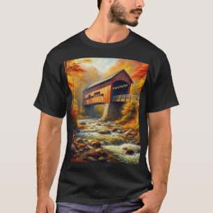 classic, autumn covered bridge T-Shirt