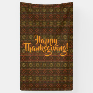 Classic Autumn/fall fair isle/colorwork patterned Banner