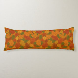 Classic Autumn/fall leaves patterned  Body Cushion