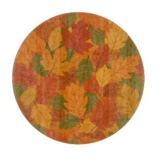 Classic Autumn/fall leaves patterned Cutting Board