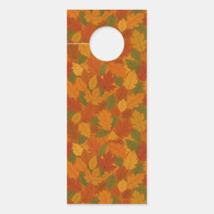 Classic Autumn/fall leaves patterned Door Hanger