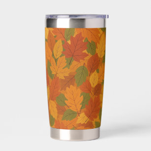 Classic Autumn/fall leaves patterned Insulated Tumbler