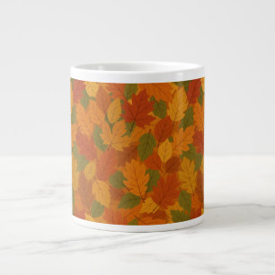 Classic Autumn/fall leaves patterned  Large Coffee Mug