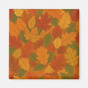 Classic Autumn/fall leaves patterned Magnet