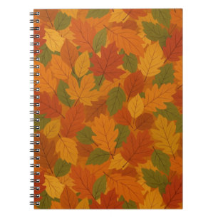 Classic Autumn/fall leaves patterned  Notebook