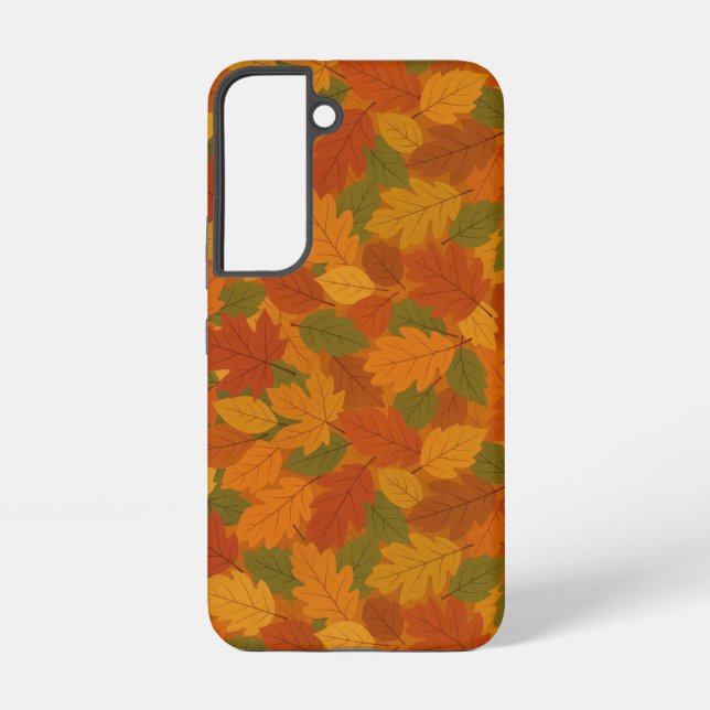 Classic Autumn/fall leaves patterned  Samsung Galaxy S22 Case (Back)