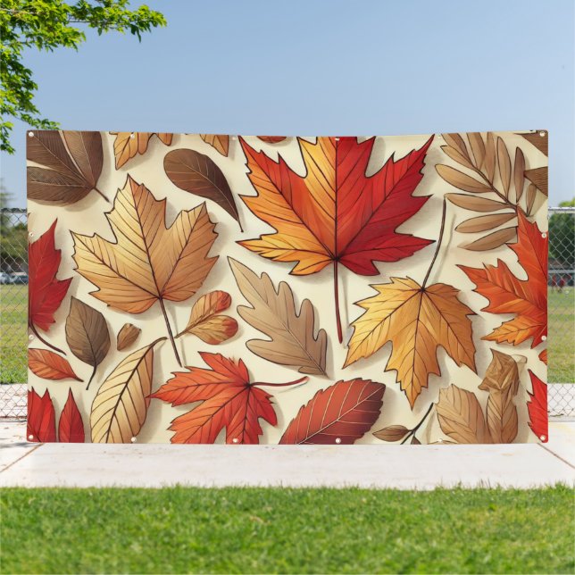 classic Autumn leaves Banner (Outside)