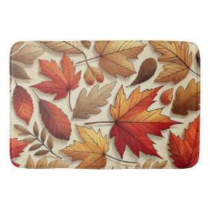 classic Autumn leaves Bath Mat