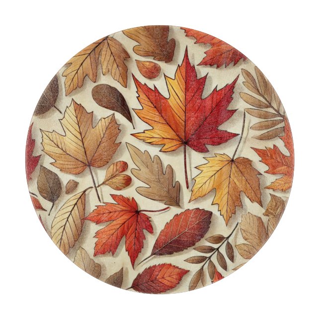 classic Autumn leaves Cutting Board (Front)