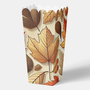 classic Autumn leaves Favour Box
