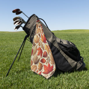 classic Autumn leaves Golf Towel