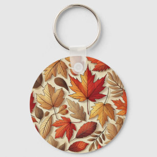 classic Autumn leaves Key Ring