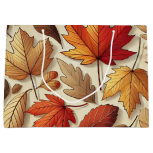 classic Autumn leaves Large Gift Bag
