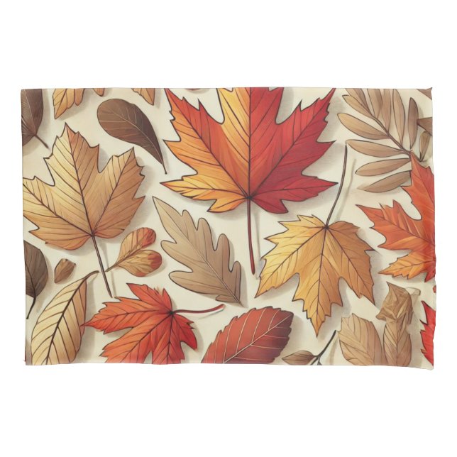 classic Autumn leaves Pillowcase (Front-Left)
