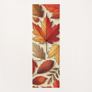 classic Autumn leaves Yoga Mat