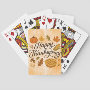 Classic Autumn/Thanksgiving Playing Cards