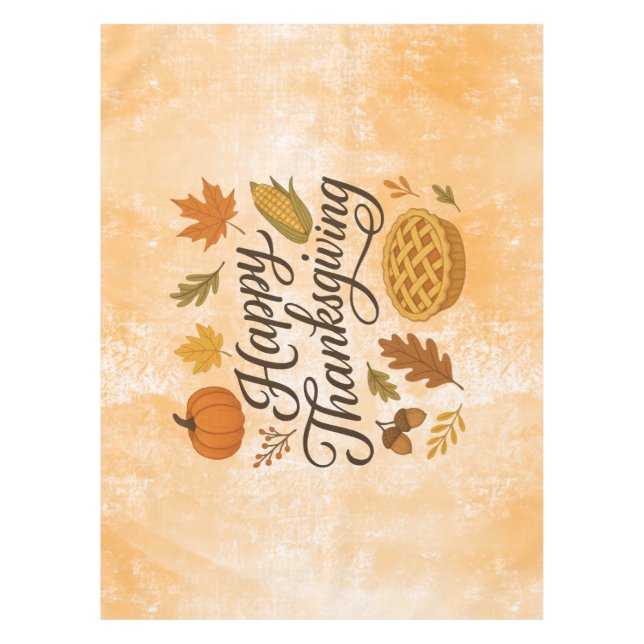 Classic Autumn/Thanksgiving  Tablecloth (Front)