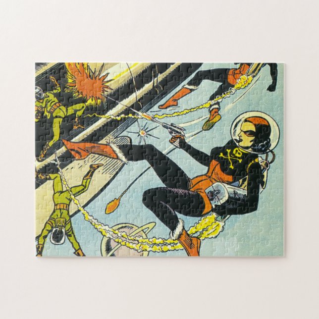 Classic "Badass Ladies in Space" Jigsaw Puzzle (Horizontal)