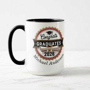 Classic Badge Graduation Class of 2026 Two-Tone  Mug