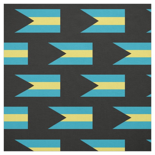 Classic Bahamian Flag Fabric (Swatch)