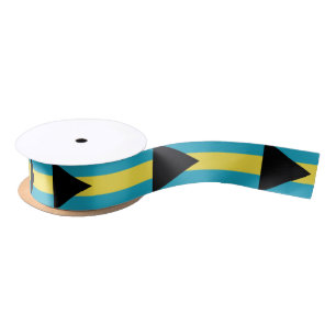 Classic Bahamian Flag Satin Ribbon