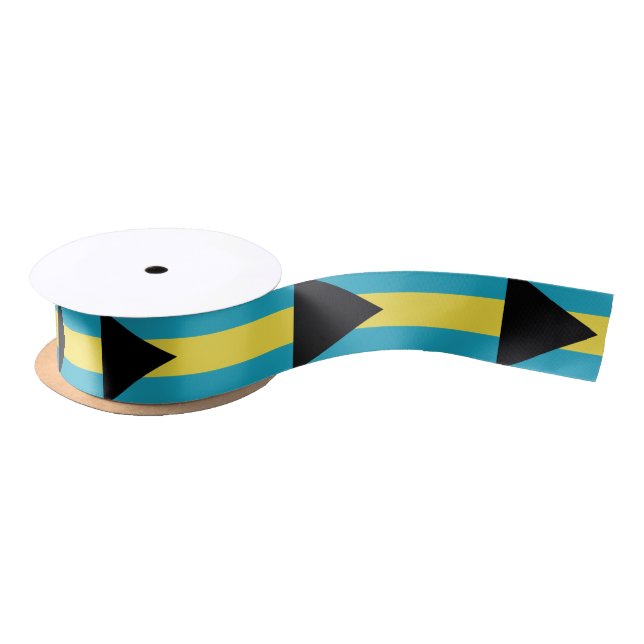 Classic Bahamian Flag Satin Ribbon (Spool)