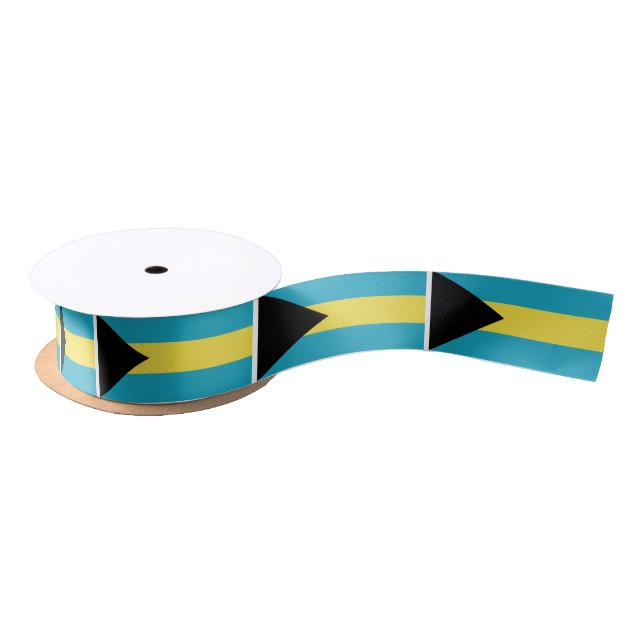 Classic Bahamian Flag Satin Ribbon (Spool)