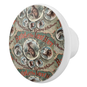 Classic Ballad of the Lost Hare Ceramic Knob