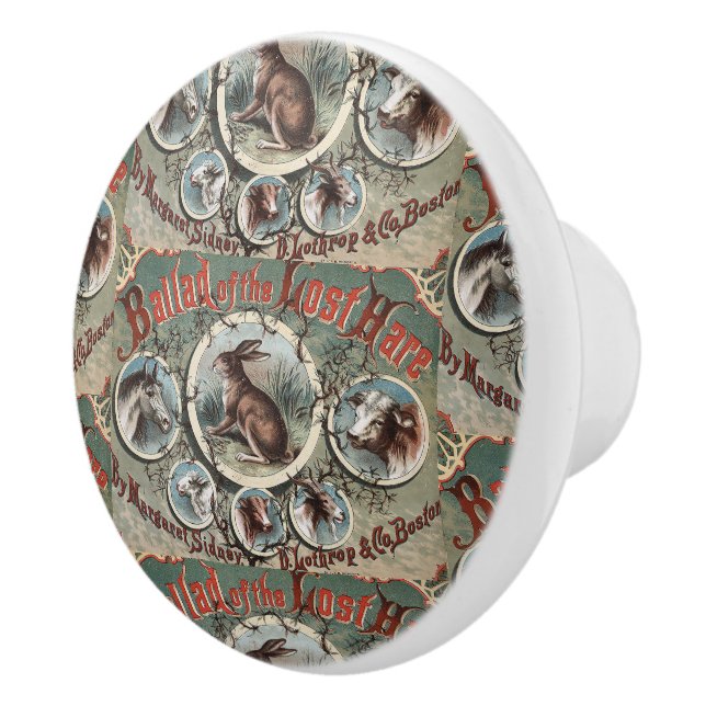 Classic Ballad of the Lost Hare Ceramic Knob (Right)