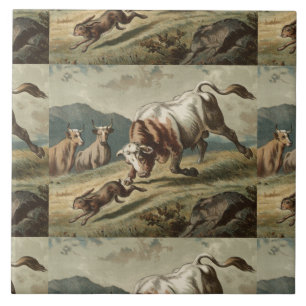 Classic Ballad of the Lost Hare Ceramic Tile