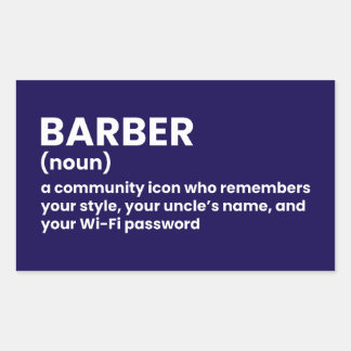 Classic Barber Definition Sticker