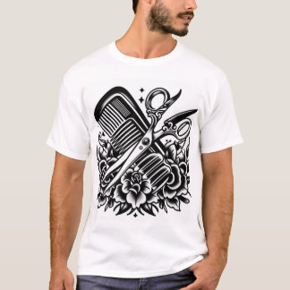 Classic Barber Flash Tattoo Tee