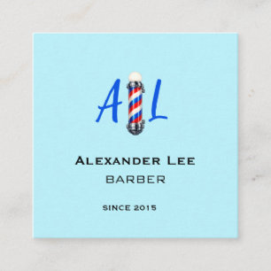 Classic Barber Pole Hair Stylist Business Card