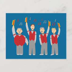 Classic Barbershop Quartet Postcard