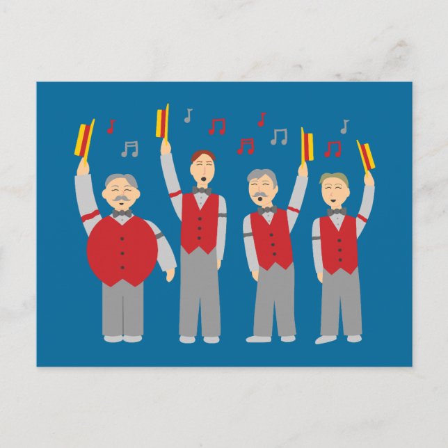 Classic Barbershop Quartet Postcard (Front)