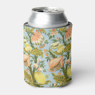 Classic Baroque Floral Fruit Damask Textile Can Cooler
