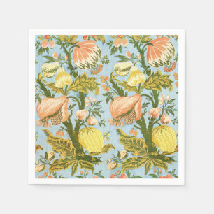 Classic Baroque Floral Fruit Damask Textile Napkin
