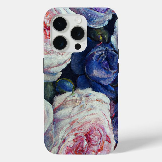 Classic Baroque Roses Floral Design Case-Mate iPhone Case (Back)