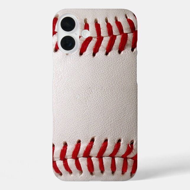 Classic Baseball and Softball Red Stitching Case-Mate iPhone Case (Back)