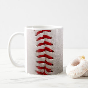 Classic Baseball and Softball Red Stitching Coffee Mug