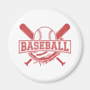 Classic Baseball Emblem Magnet