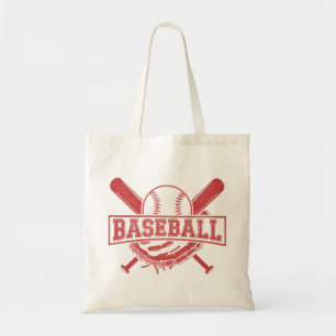 Classic Baseball Emblem Tote Bag