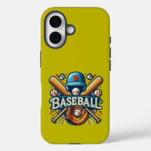 Classic Baseball Essentials / Stylish Retro Legend iPhone 16 Case